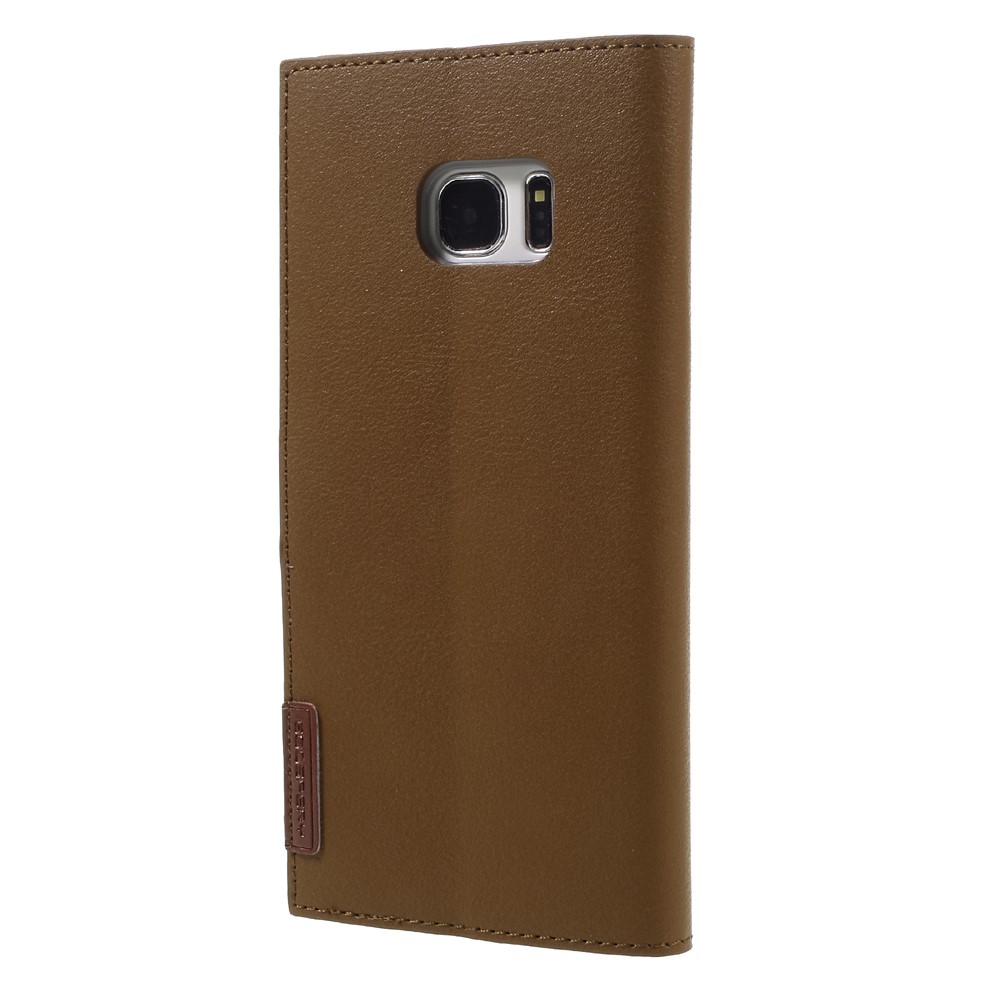 Mercury Mercury Romance Plånboksfodral till Samsung Galaxy S7 Edge - Brun