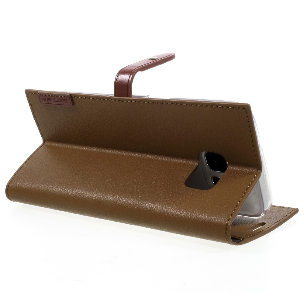 Mercury Mercury Romance Plånboksfodral till Samsung Galaxy S7 Edge - Brun