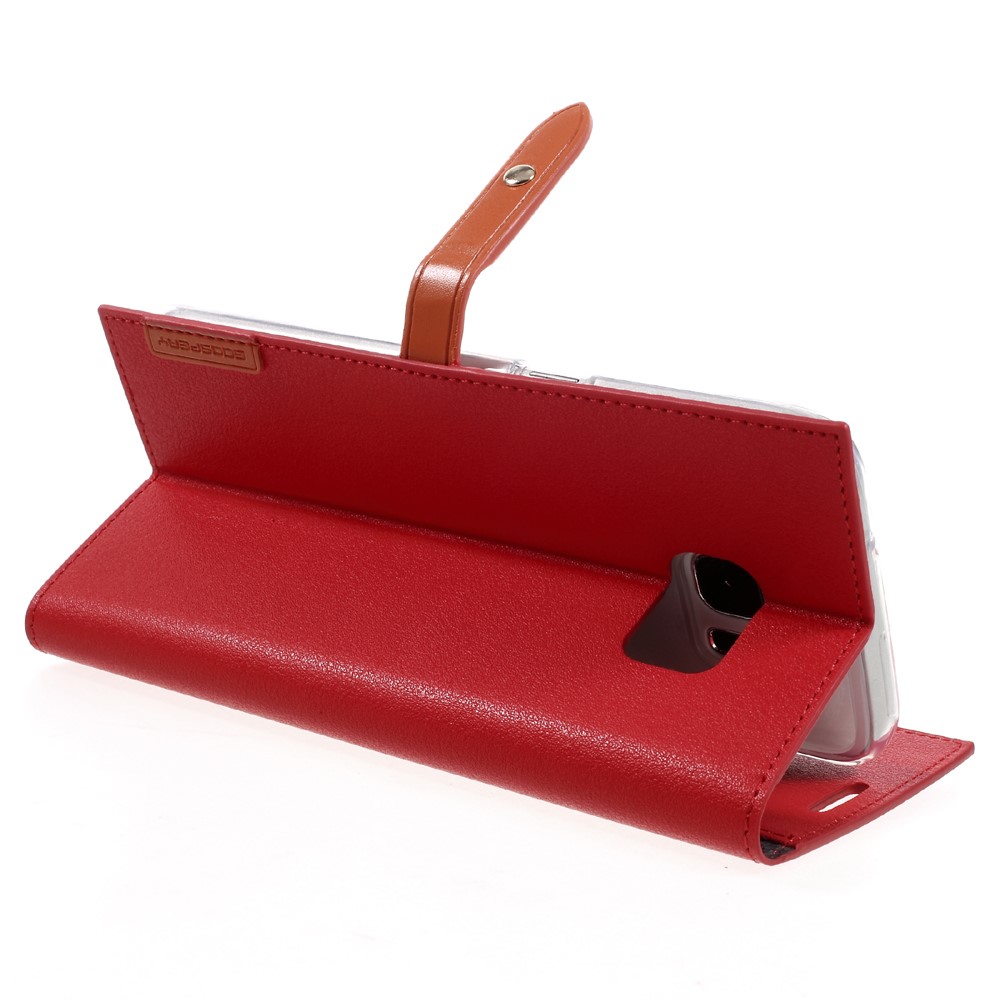 Mercury Mercury Romance Plånboksfodral till Samsung Galaxy S7 Edge - Röd