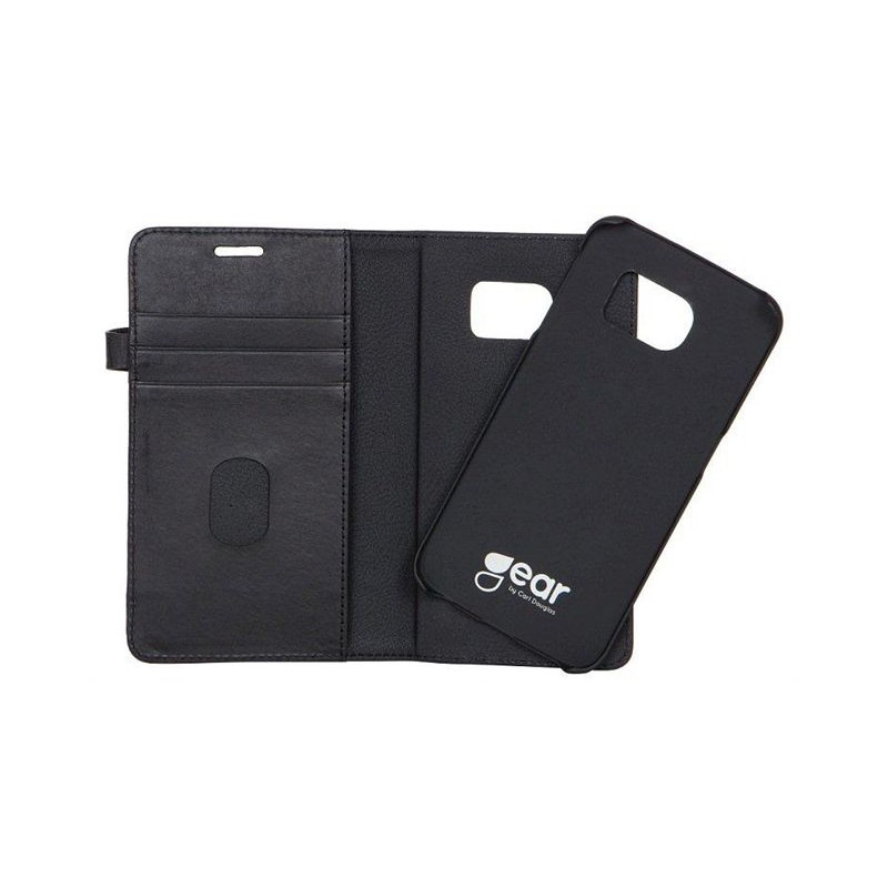 BUFFALO BUFFALO äkta läder Plånboksfodral Samsung Galaxy S7 - Svart