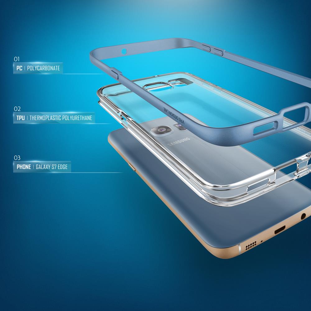 VERUS Verus Crystal Bumper Skal till Samsung Galaxy S7 Edge - Blå