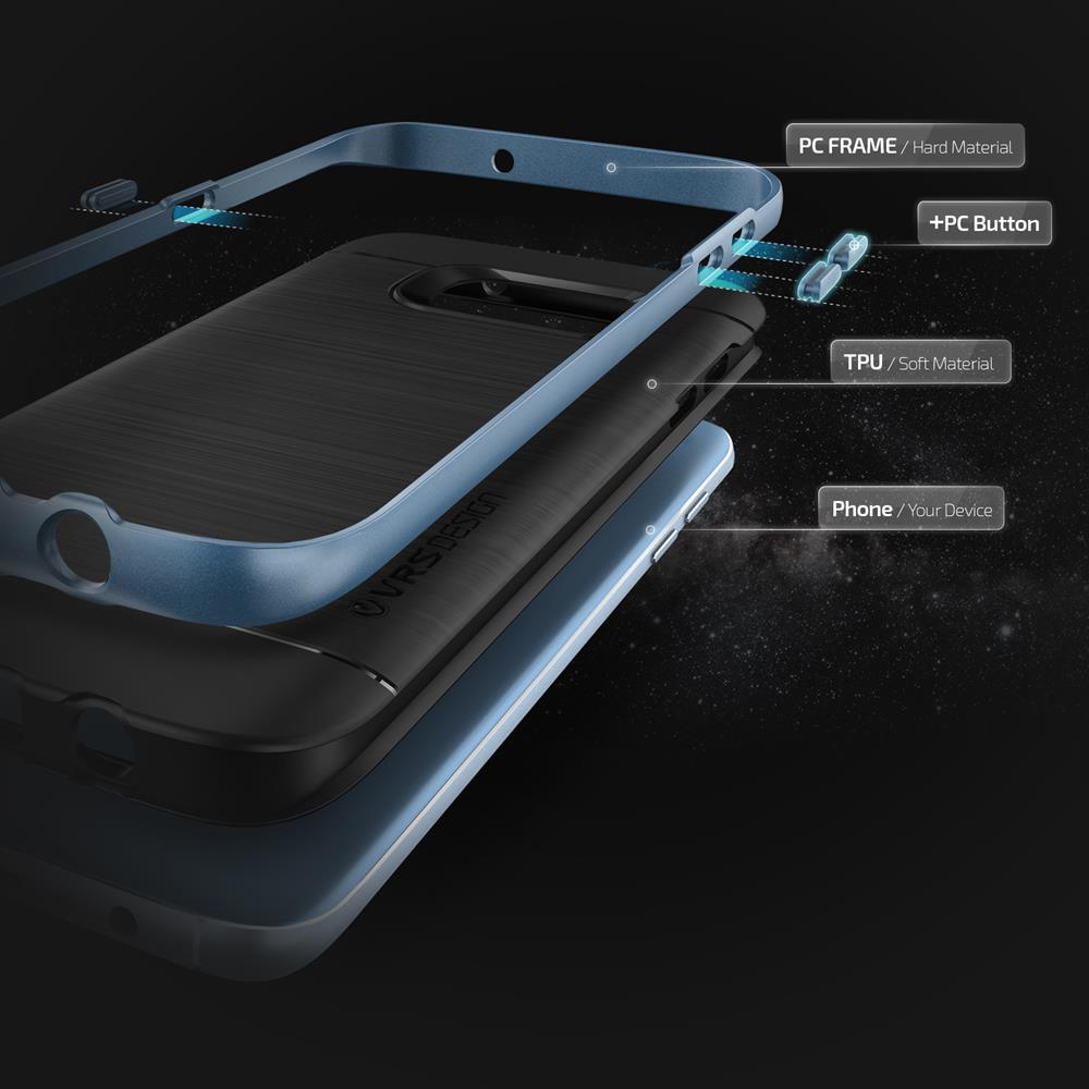 VERUS Verus High Pro Shield Skal till Samsung Galaxy S7 Edge - Blå