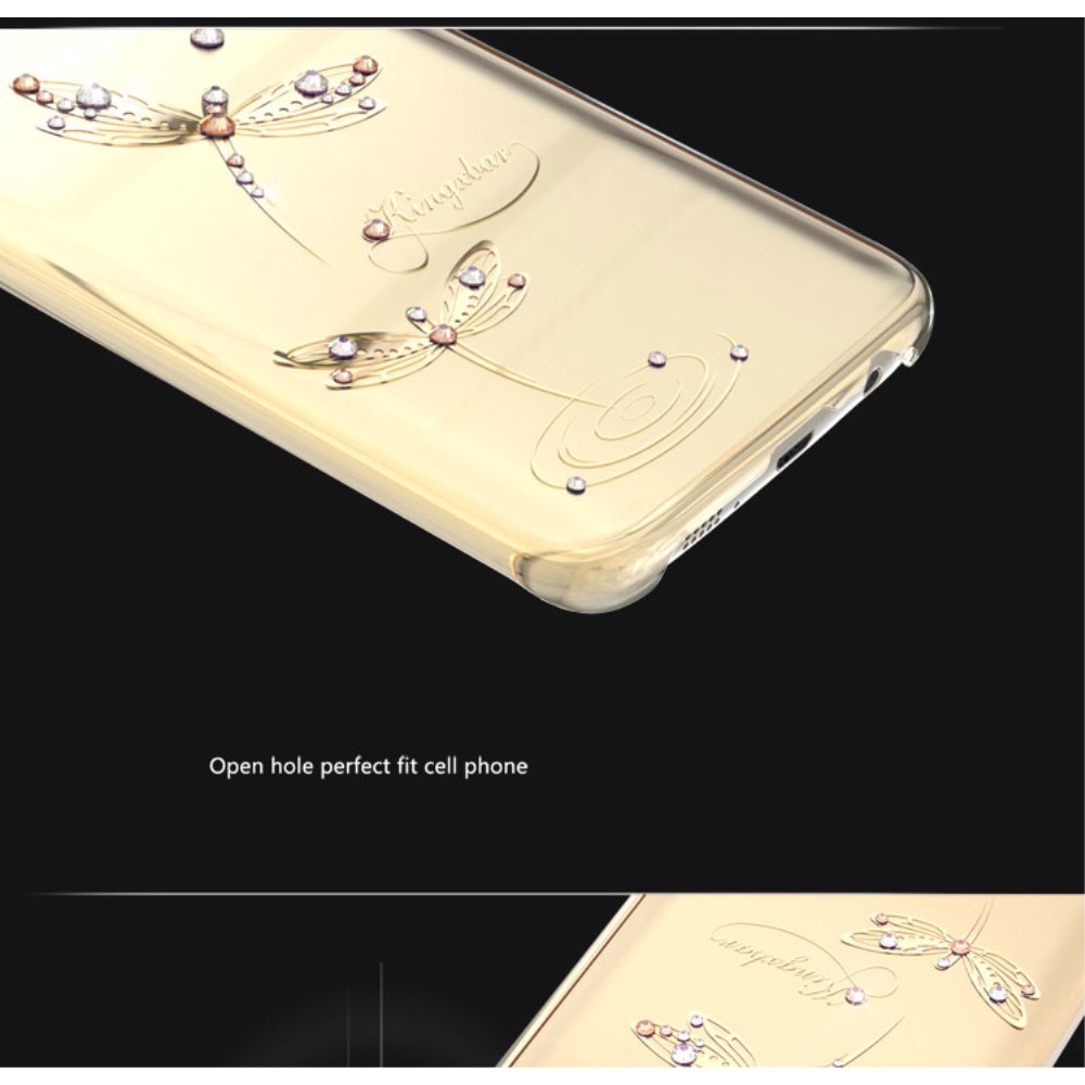Kingxbar Kingxbar Skal med Swarovski Stenar till Samsung Galaxy S7 Edge - Feather