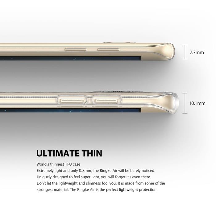 Rearth Ringke Weightless as Air Skal till Samsung Galaxy S7 Edge - Rose Gold