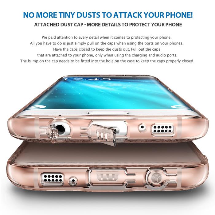 Rearth Ringke Weightless as Air Skal till Samsung Galaxy S7 Edge - Rose Gold