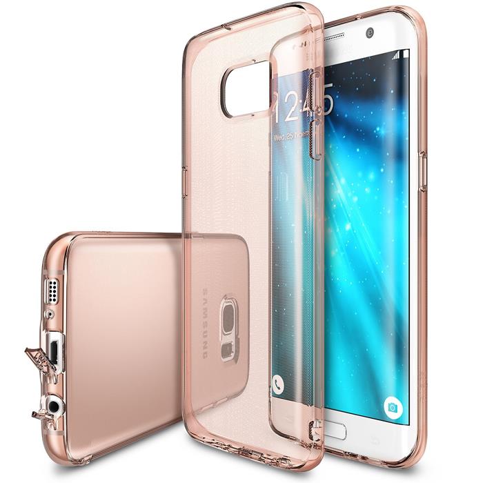 Rearth Ringke Weightless as Air Skal till Samsung Galaxy S7 Edge - Rose Gold