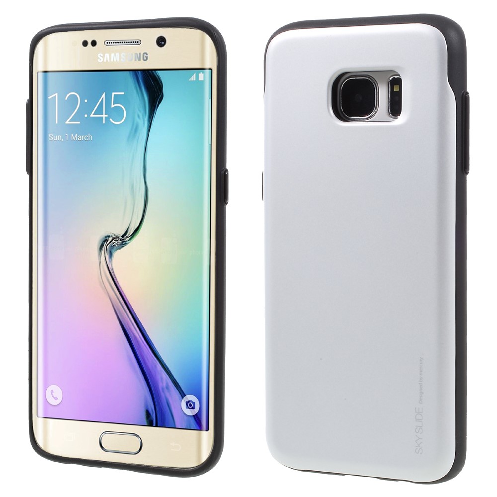 Mercury Mercury Sky Slide Skal till Samsung Galaxy S7 Edge - Silver