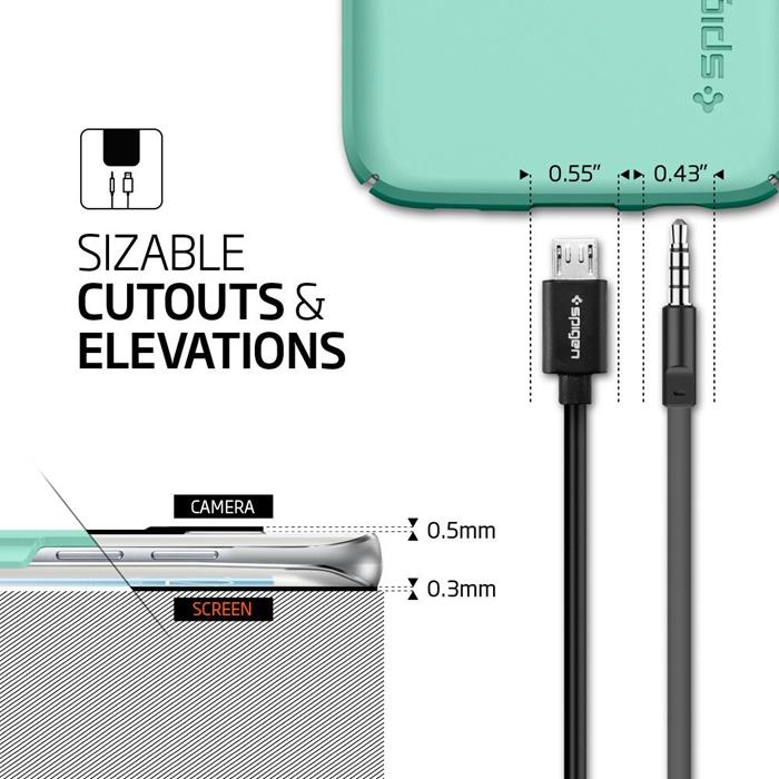 Spigen SPIGEN Thin Fit Skal till Samsung Galaxy S7 Edge - Mint