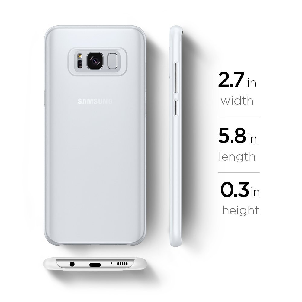 Spigen SPIGEN Air Skin Thick Skal till Samsung Galaxy S8 - Clear