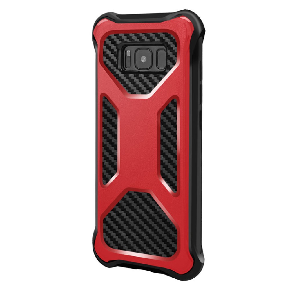 OEM 2-in-1 mobilskal med bältesfodral till Galaxy S8 - Röd