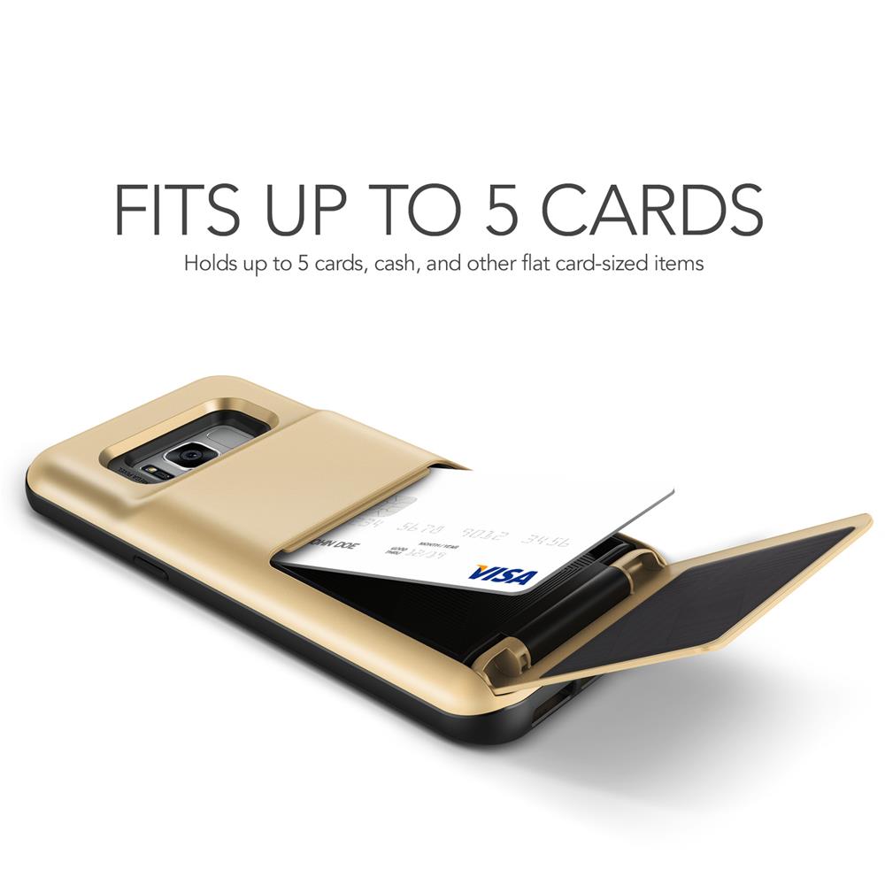 VERUS Verus Damda Folder Card Slot Skal till Samsung Galaxy S8 - Gold