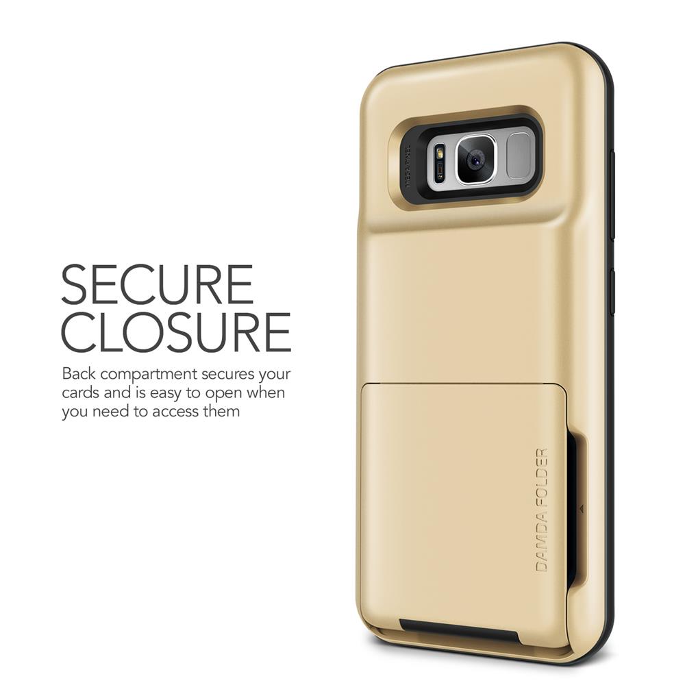 VERUS Verus Damda Folder Card Slot Skal till Samsung Galaxy S8 - Gold