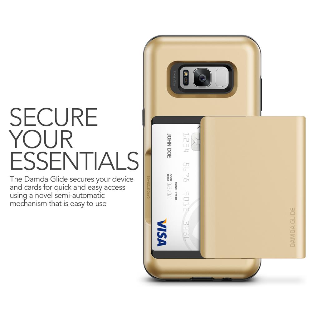 VERUS Verus Damda Glide Card Slot Skal till Samsung Galaxy S8 - Gold