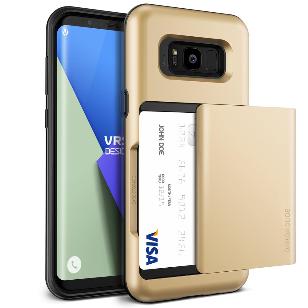 VERUS Verus Damda Glide Card Slot Skal till Samsung Galaxy S8 - Gold