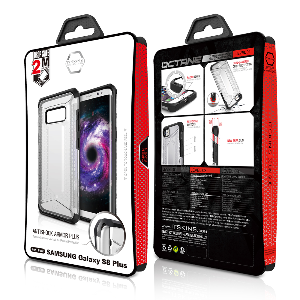 ItSkins Itskins Octane Skal till Samsung Galaxy S8 - Clear