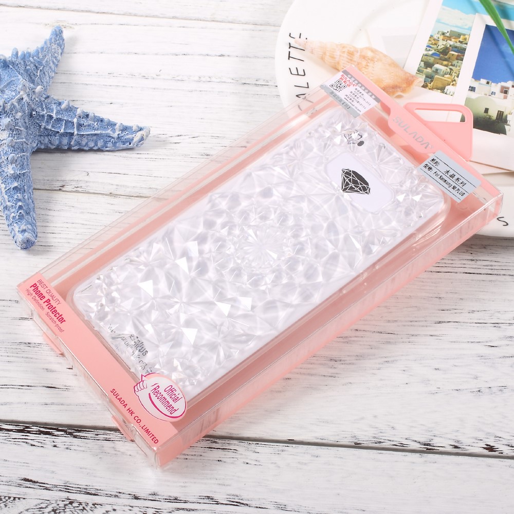 OEM SULADA 3D Diamond Pattern Mobilskal Samsung Galaxy S8 - Transparent