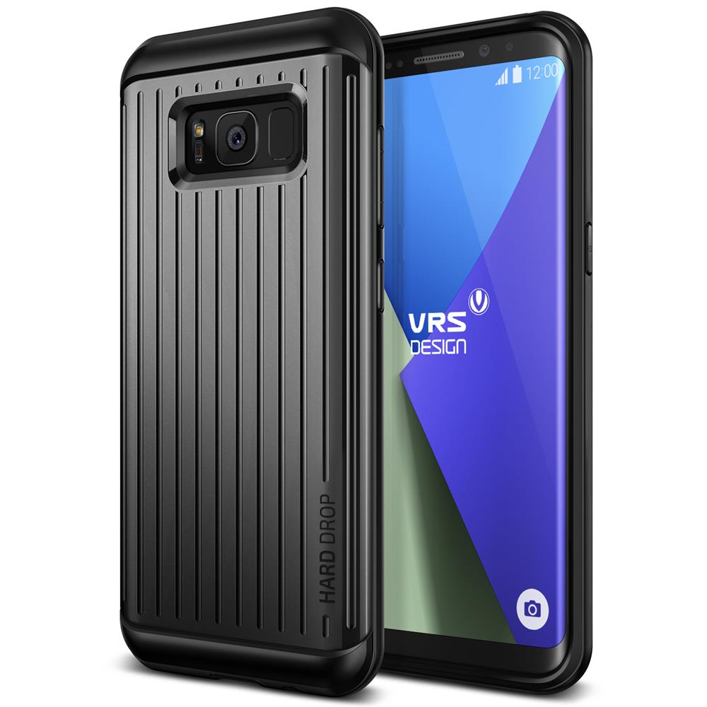 VERUS Verus Waved Hard Drop Skal till Samsung Galaxy S8 - Dark Silver