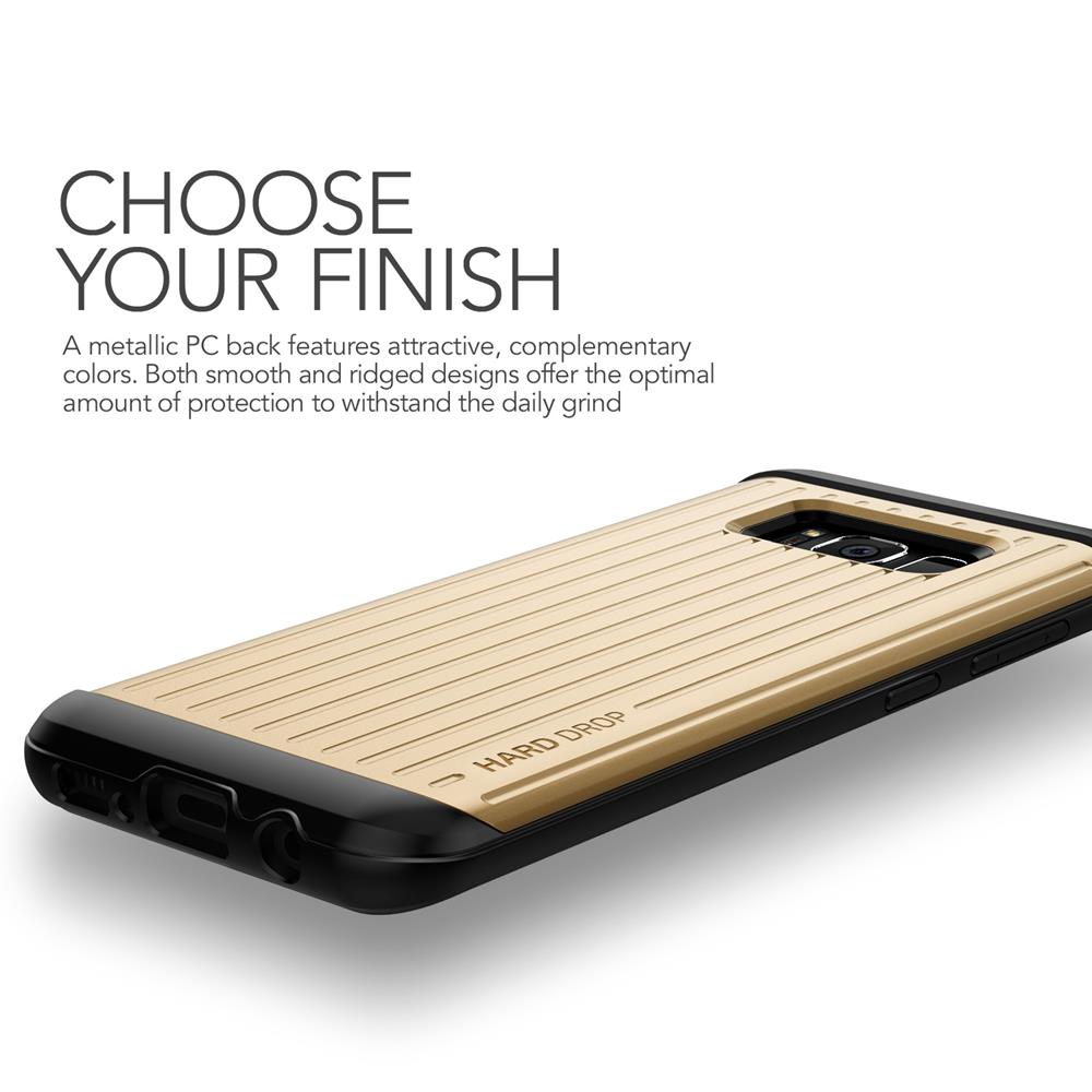 VERUS Verus Waved Hard Drop Skal till Samsung Galaxy S8 - Gold