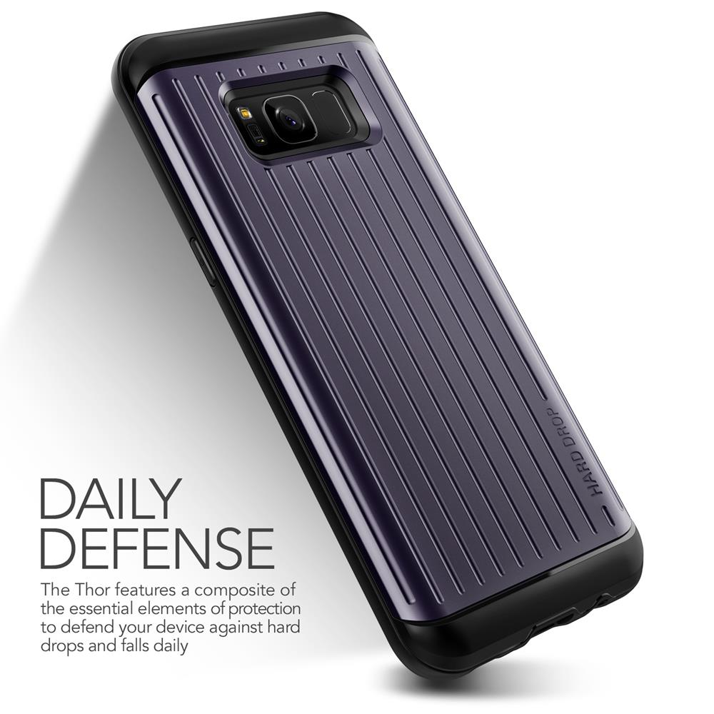 VERUS Verus Waved Hard Drop Skal till Samsung Galaxy S8 - Orchid Grey