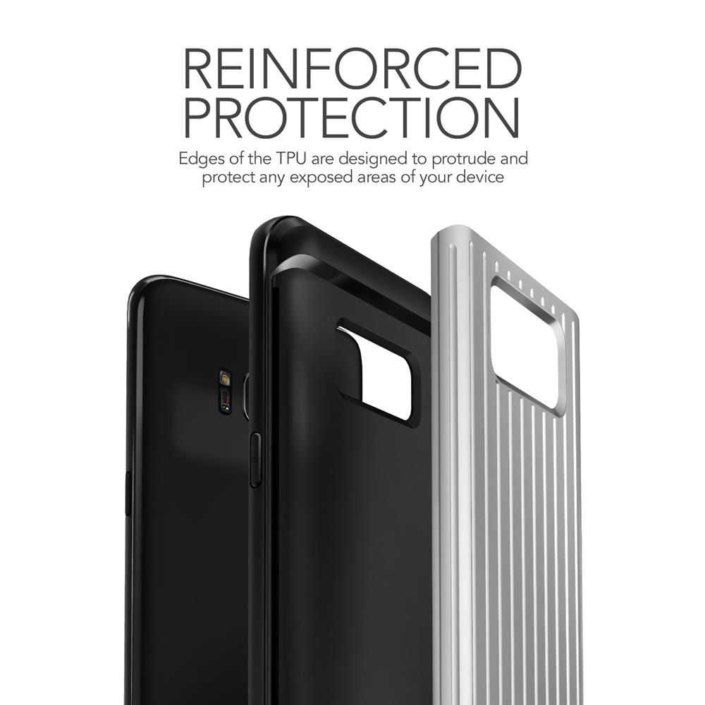 VERUS Verus Waved Hard Drop Skal till Samsung Galaxy S8 - Silver