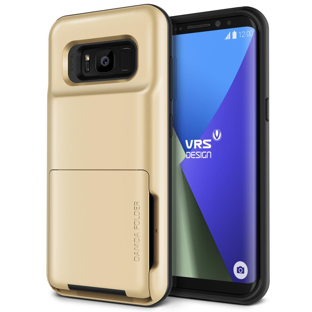 VERUS Verus Damda Folder Card Slot Skal till Samsung Galaxy S8 Plus - Gold