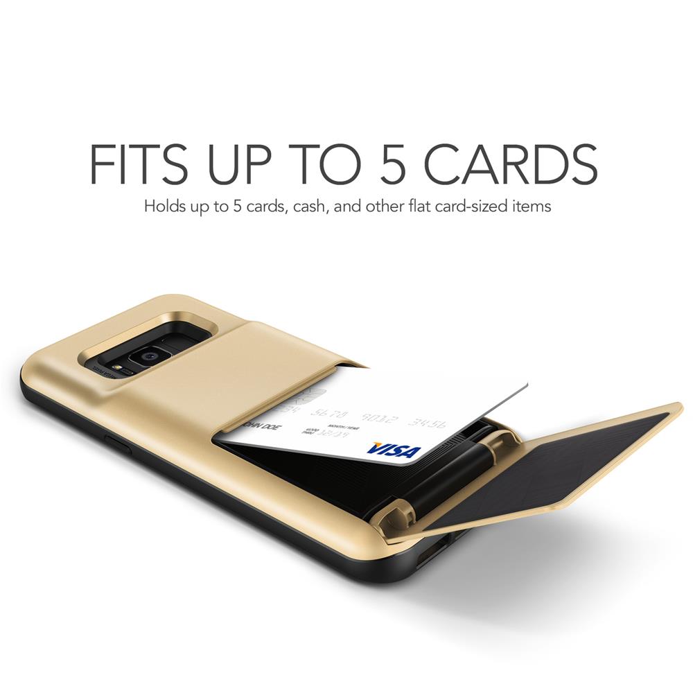 VERUS Verus Damda Folder Card Slot Skal till Samsung Galaxy S8 Plus - Gold