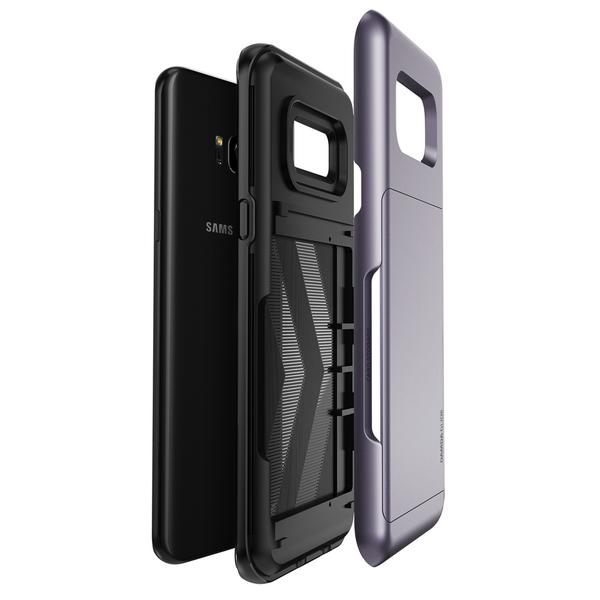 VERUS Verus Damda Glide Card Slot Skal till Samsung Galaxy S8 Plus - Orchid Grey