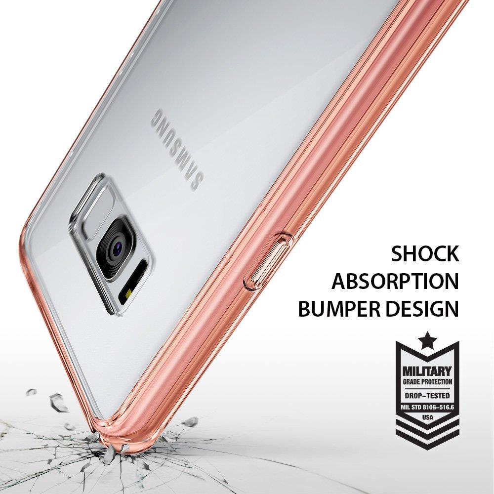 Rearth Ringke Fusion Shock Absorption Skal till Samsung Galaxy S8 Plus - Rose Gold