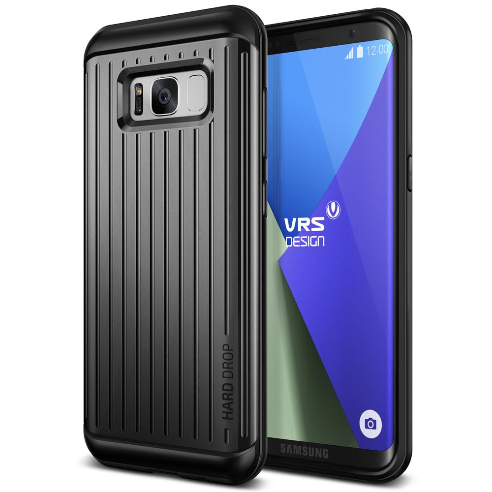 VERUS Verus Waved Hard Drop Skal till Samsung Galaxy S8 Plus - Dark Silver