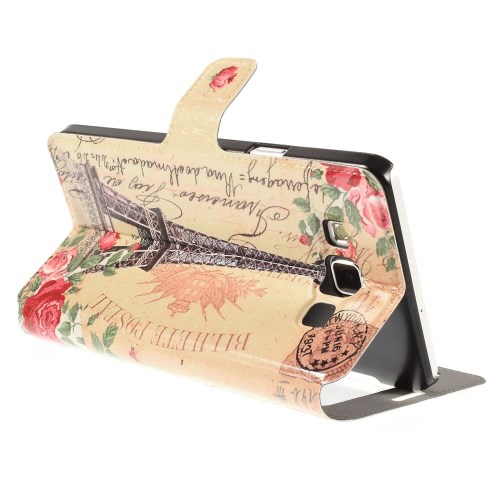 OEM Mobilfodral med Fönster till Samsung Galaxy A7 - Eiffeltornet