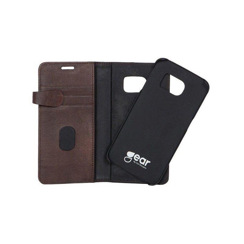 BUFFALO BUFFALO äkta läder Plånboksfodral Samsung Galaxy S7 - Brun