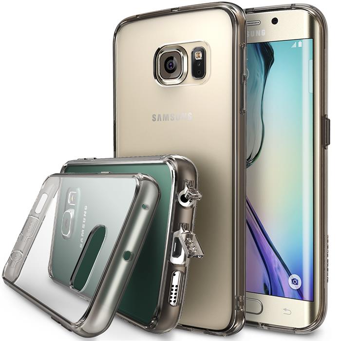 Rearth Ringke Fusion Shock Absorption Skal till Samsung Galaxy S6 Edge - Grå