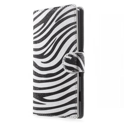 OEM Plånboksfodral till Sony Xperia Z3+ - Zebra
