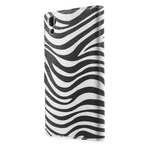 OEM Plånboksfodral till Sony Xperia Z3+ - Zebra