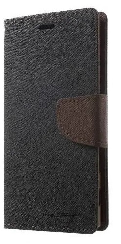 Mercury Mercury Fancy Diary Plånboksfodral till HTC One (M7) -Svart/Brun