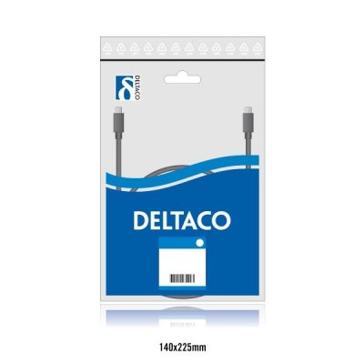 UTGATT1 DELTACO Micro USB kabel 1 m Svart