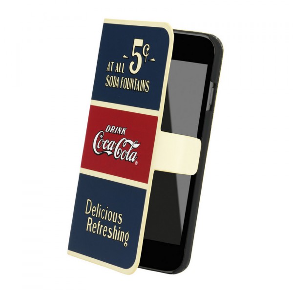 Coca Cola Coca-Cola Booklet till Apple iPhone 6(S) Plus - Old 5 Cents