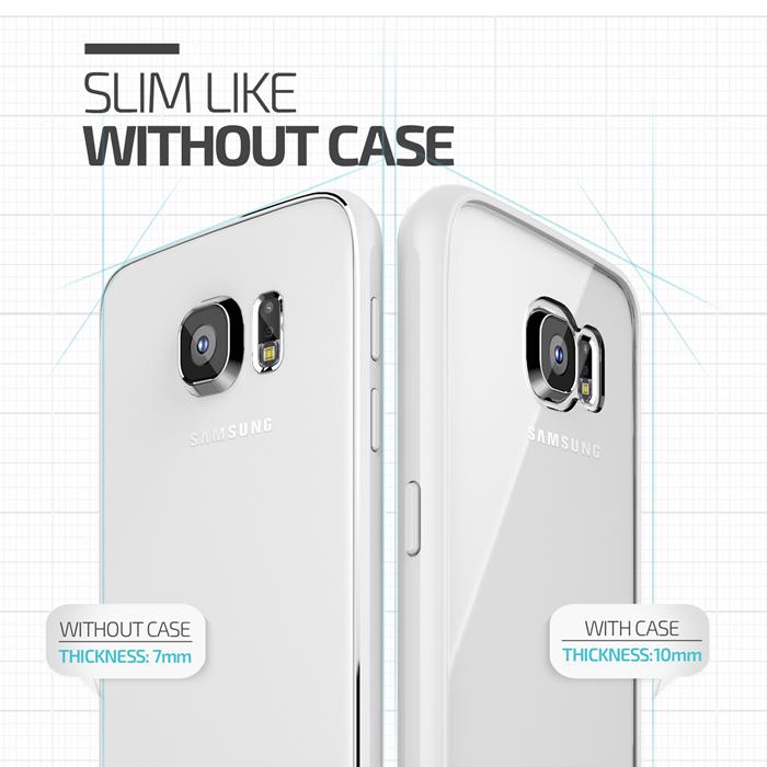 VERUS Verus Crystal Mixx Skal till Samsung Galaxy S6 - Vit