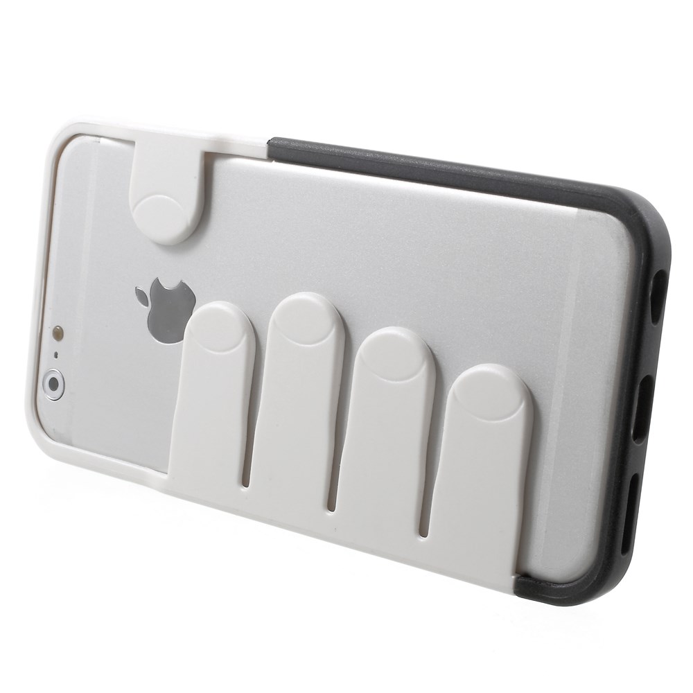 OEM Bumper skal till Apple iPhone 6 / 6S - Vit Fingrar
