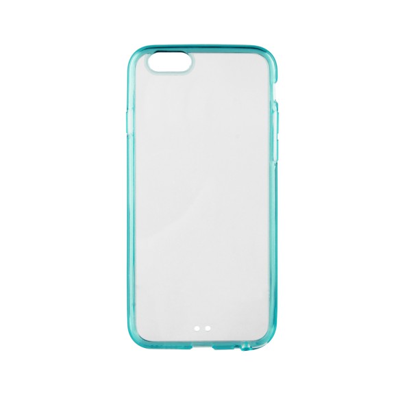 Xqisit Xqisit iPlate Odet Skal till iPhone 6 / 6S - Cyan/Transparent