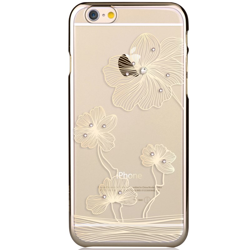 Comma Comma BaksideSkal till Apple iPhone 6 / 6S - Guld Blommor