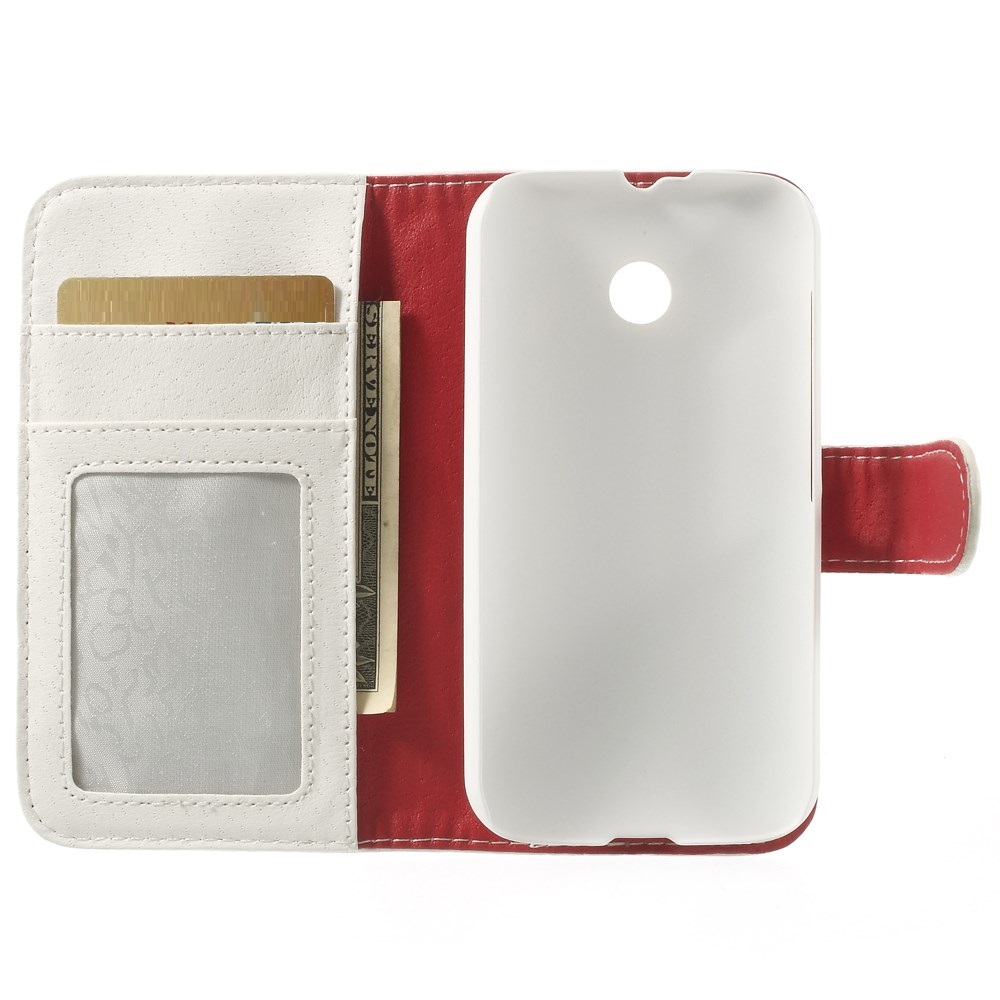 OEM Plånboksfodral till Motorola Moto E XT1021 - Vit