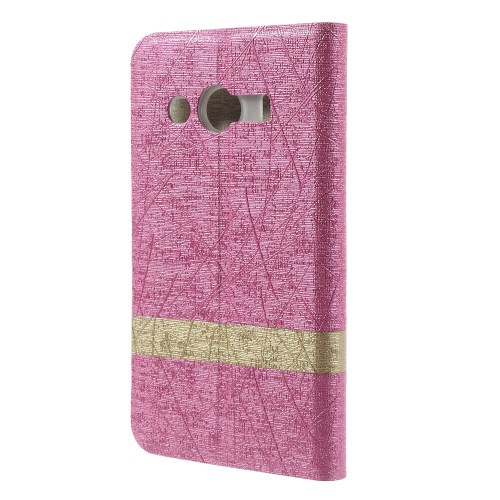 OEM Lines Textured fodral till Samsung Galaxy Ace 4 - Magenta