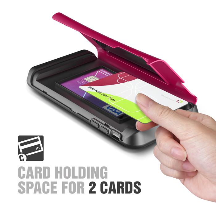 VERUS Verus Damda Veil skal med spegel till iPhone 6 / 6S - Magenta