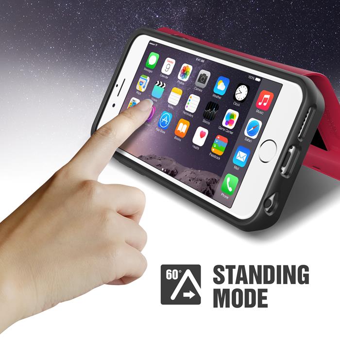 VERUS Verus Damda Veil skal med spegel till iPhone 6 / 6S - Magenta