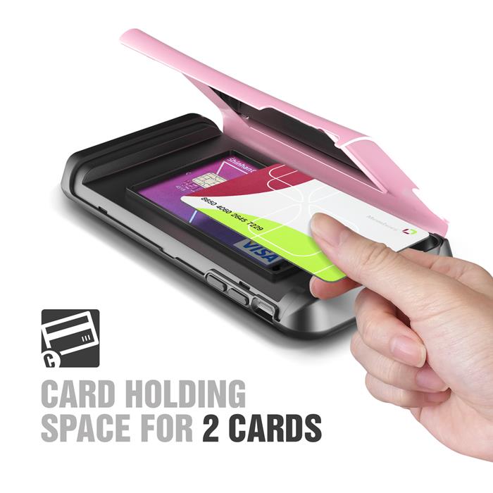 VERUS Verus Damda Veil skal med spegel till Apple iPhone 6(S) Plus (Rosa)