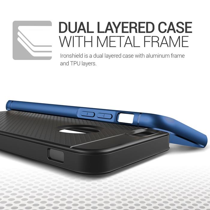 VERUS Verus Iron Shield Aluminum Metal Frame Skal till Apple iPhone 6(S) Plus (Blå)