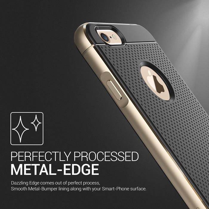VERUS Verus Iron Shield Aluminum Metal Frame Skal till Apple iPhone 6(S) Plus (Gold)