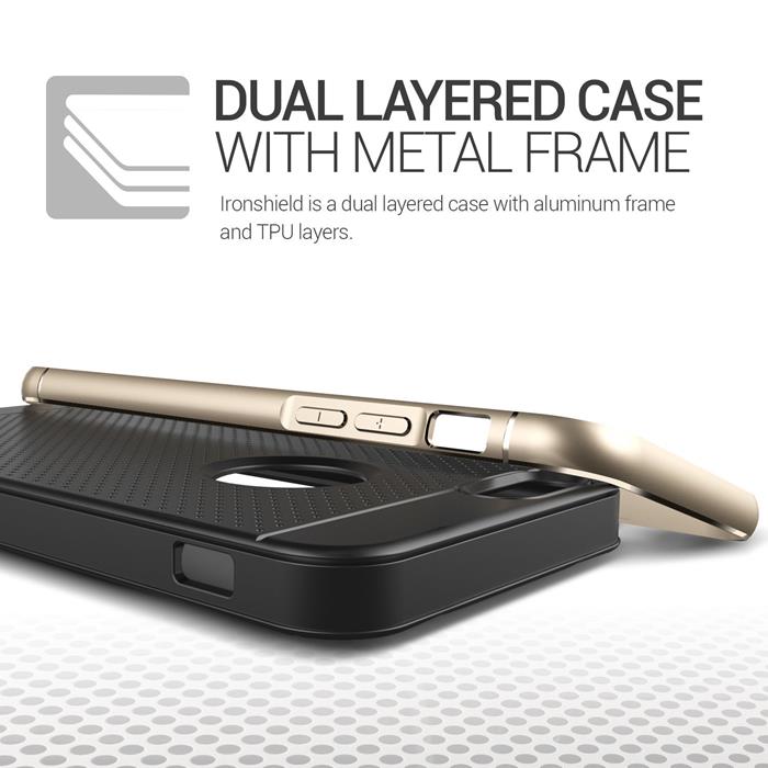 VERUS Verus Iron Shield Aluminum Metal Frame Skal till Apple iPhone 6(S) Plus (Gold)
