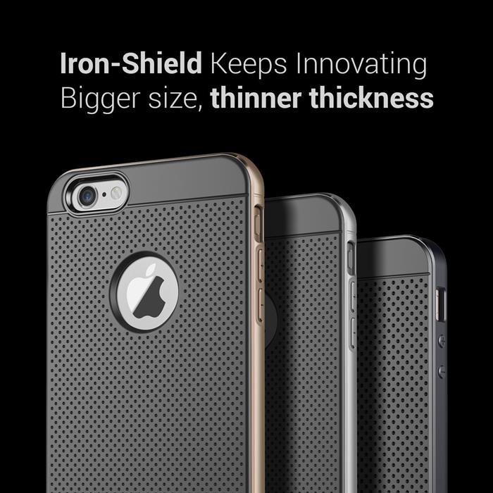 VERUS Verus Iron Shield Aluminum Metal Frame Skal till Apple iPhone 6(S) Plus (Gold)